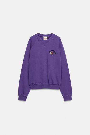 FRUIT OF THE LOOM™ WASHED SWEATSHIRT — Mauve 2