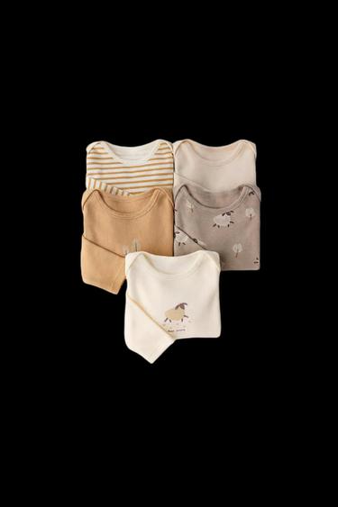 5-PACK OF SHEEP BODYSUITS - Multicoloured by Zara - Image 0