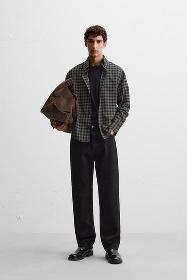 CAMISA CUADROS - Blanco / Negro de Zara - Imagen 0