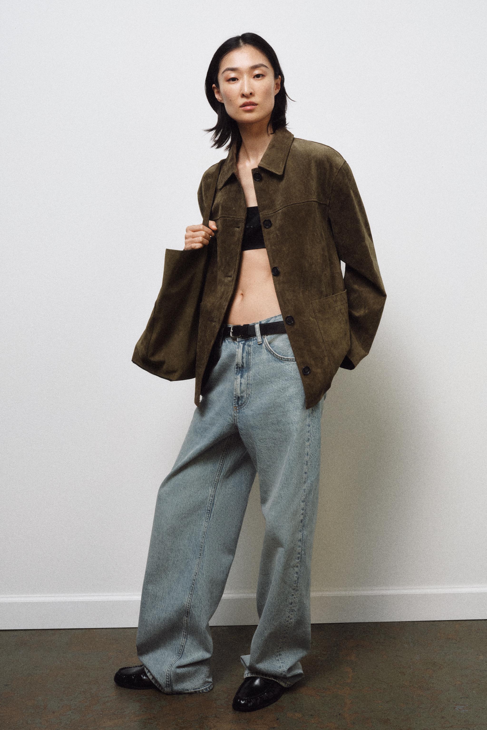 ZARA スエードレザージャケット 2色 新品 ZARA スエードレザージャケット 2色の通販 by c's shop｜ラクマ