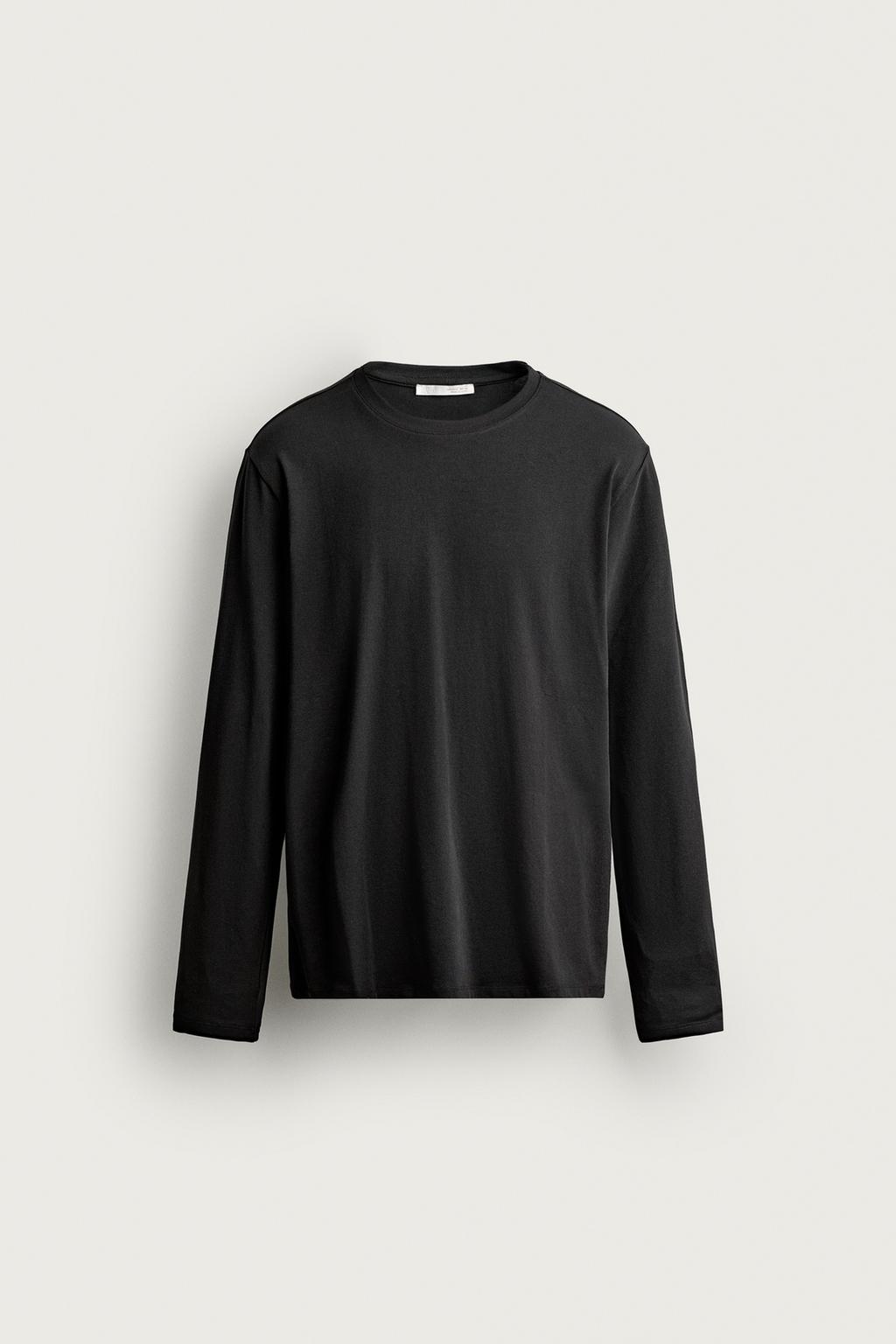 BASIC LONG-SLEEVE SLIM FIT T-SHIRT