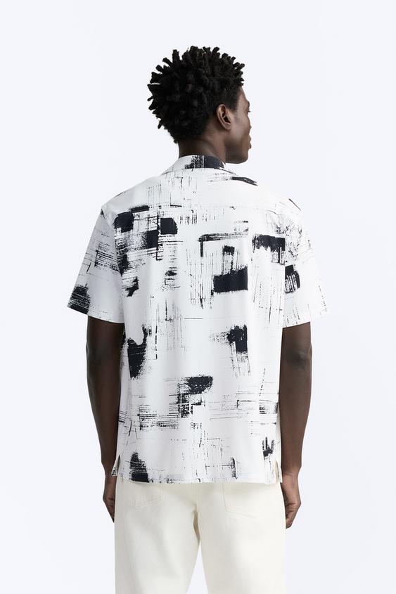 zara man printed shirts