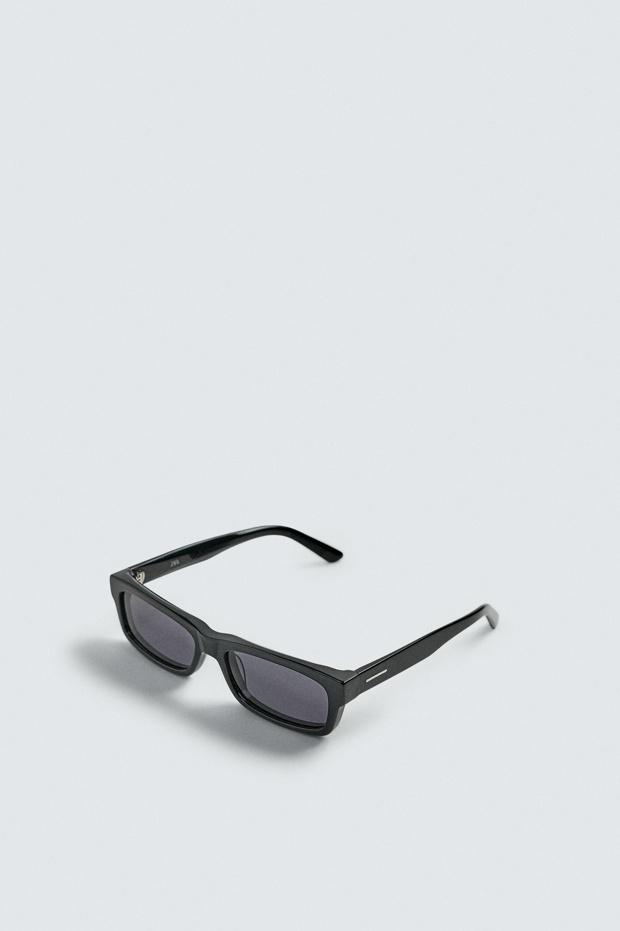 ZARA RECTANGULAR SUNGLASSES RECTANGULAR SUNGLASSES - Black | ZARA United States main image 3