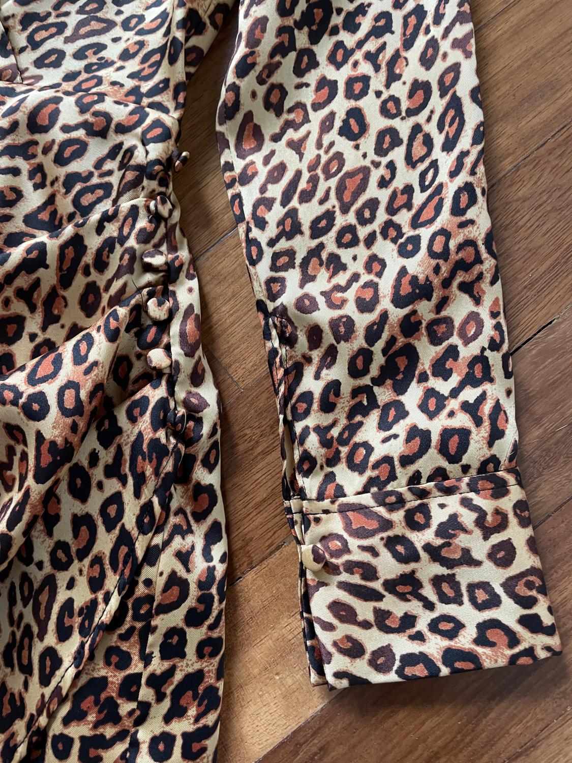 PRINTED SATIN DRESS - Image 2