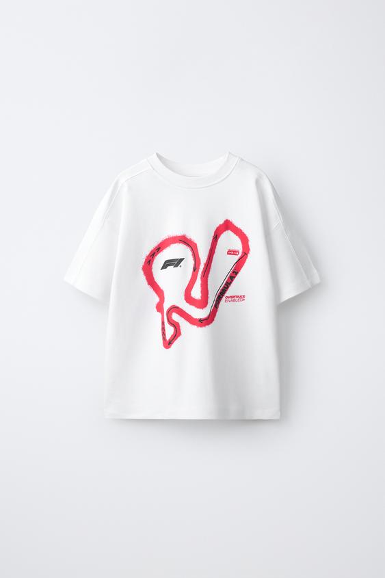PLAYERA ESTAMPADA CIRCUITO FORMULA 1® - Blanco roto de Zara - Imagen 0