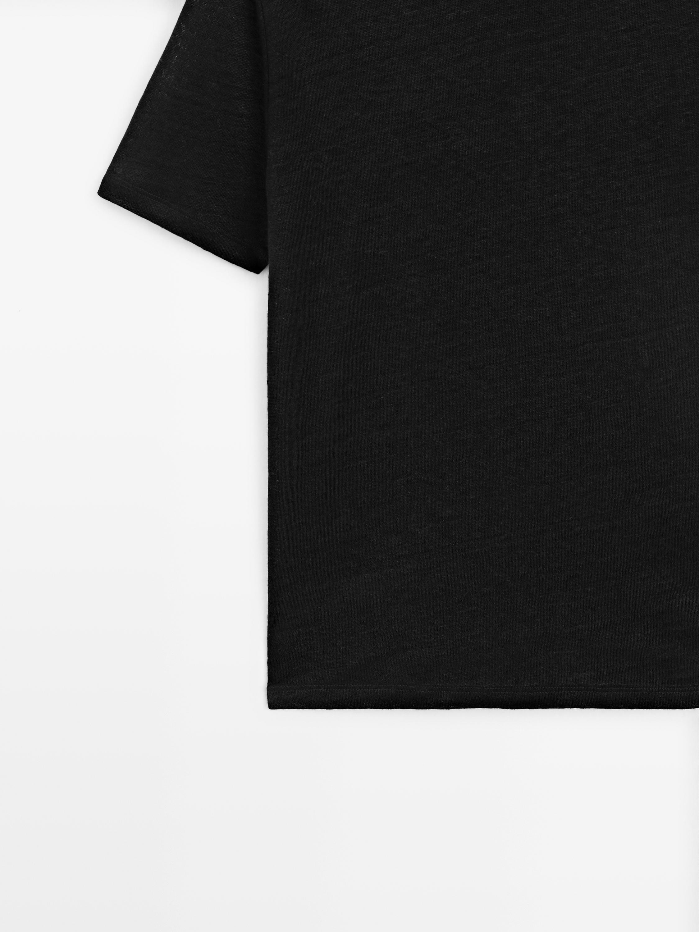 Linen short sleeve T-shirt
