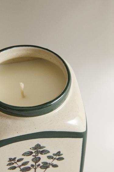 (320 G) OREGANO SCENTED CANDLE - GREEN by Zara - Image 2