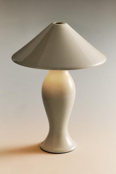WIRELESS CERAMIC LAMP - Oyster-white by Zara