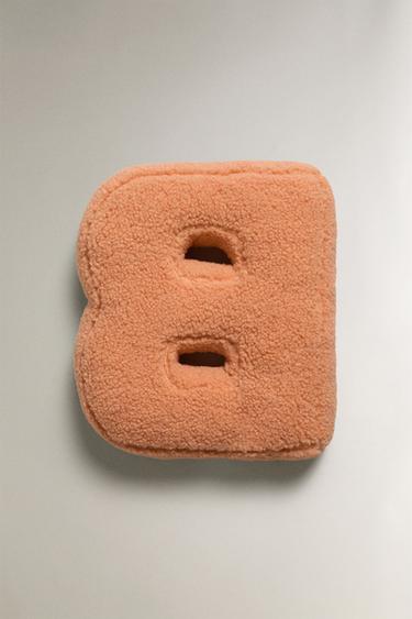 LETTER B CHILDREN’S CUSHION - Orange by Zara - Image 4