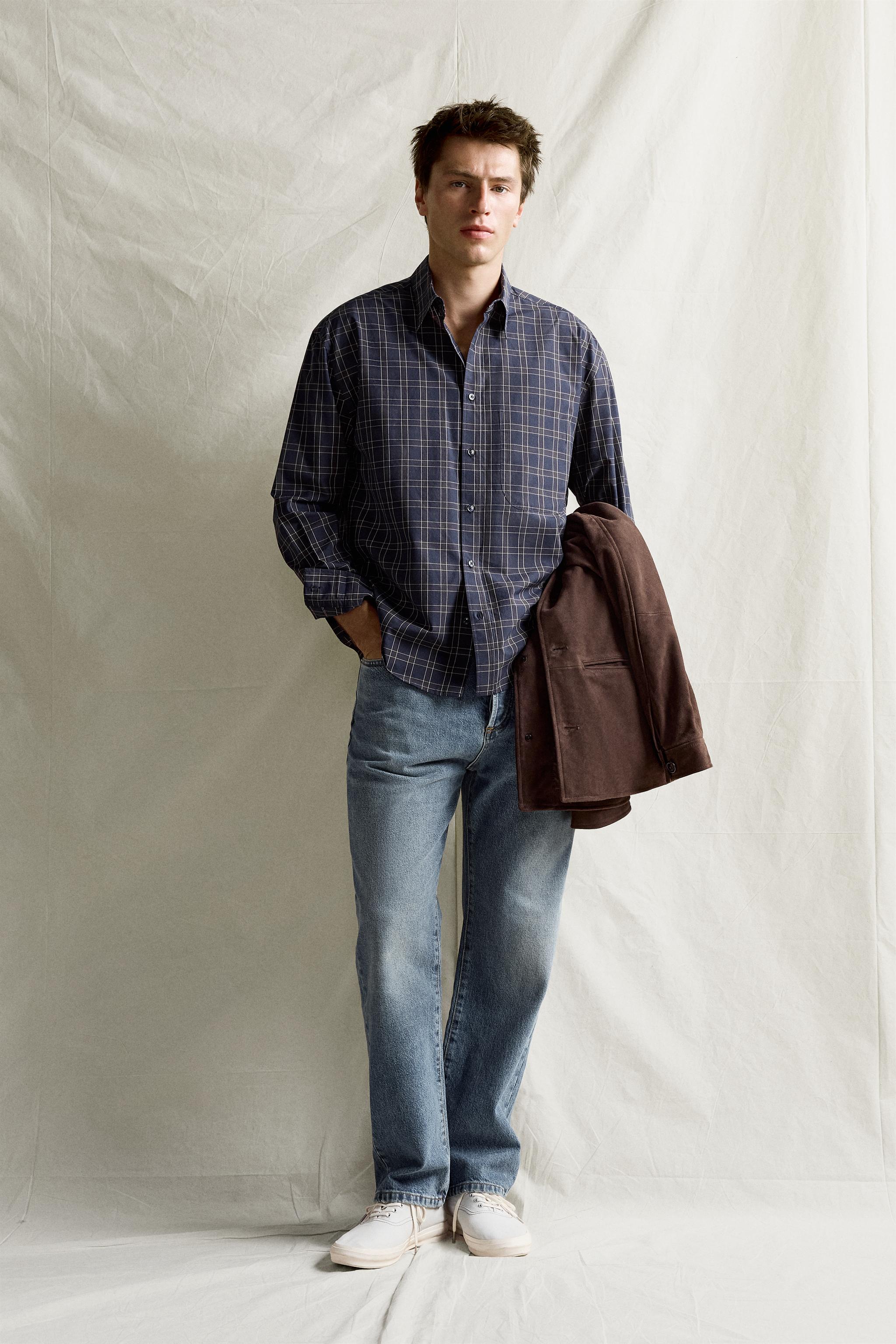 CHEMISE À CARREAUX COTON - SOIE
