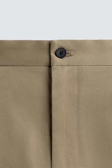 SLIM FIT CHINO TROUSERS - camel by Zara - Image 7