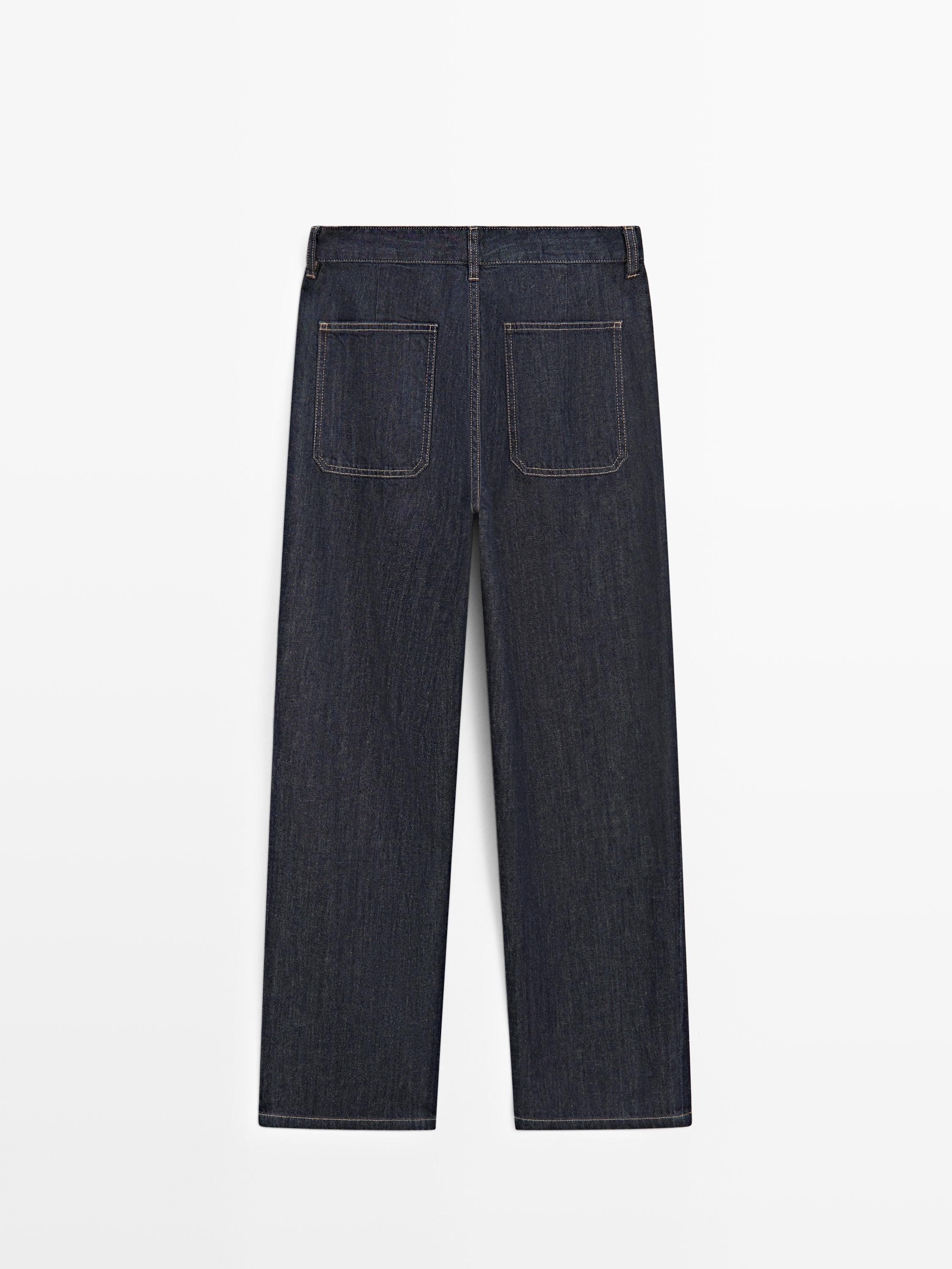 Loose straight-leg jeans