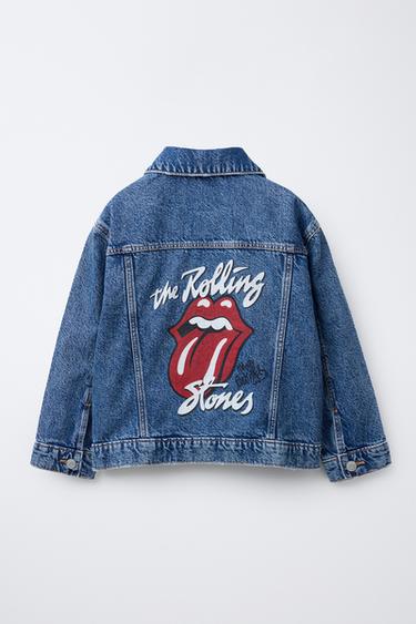 Zara ROLLING STONES © DENIM JACKET - Blue