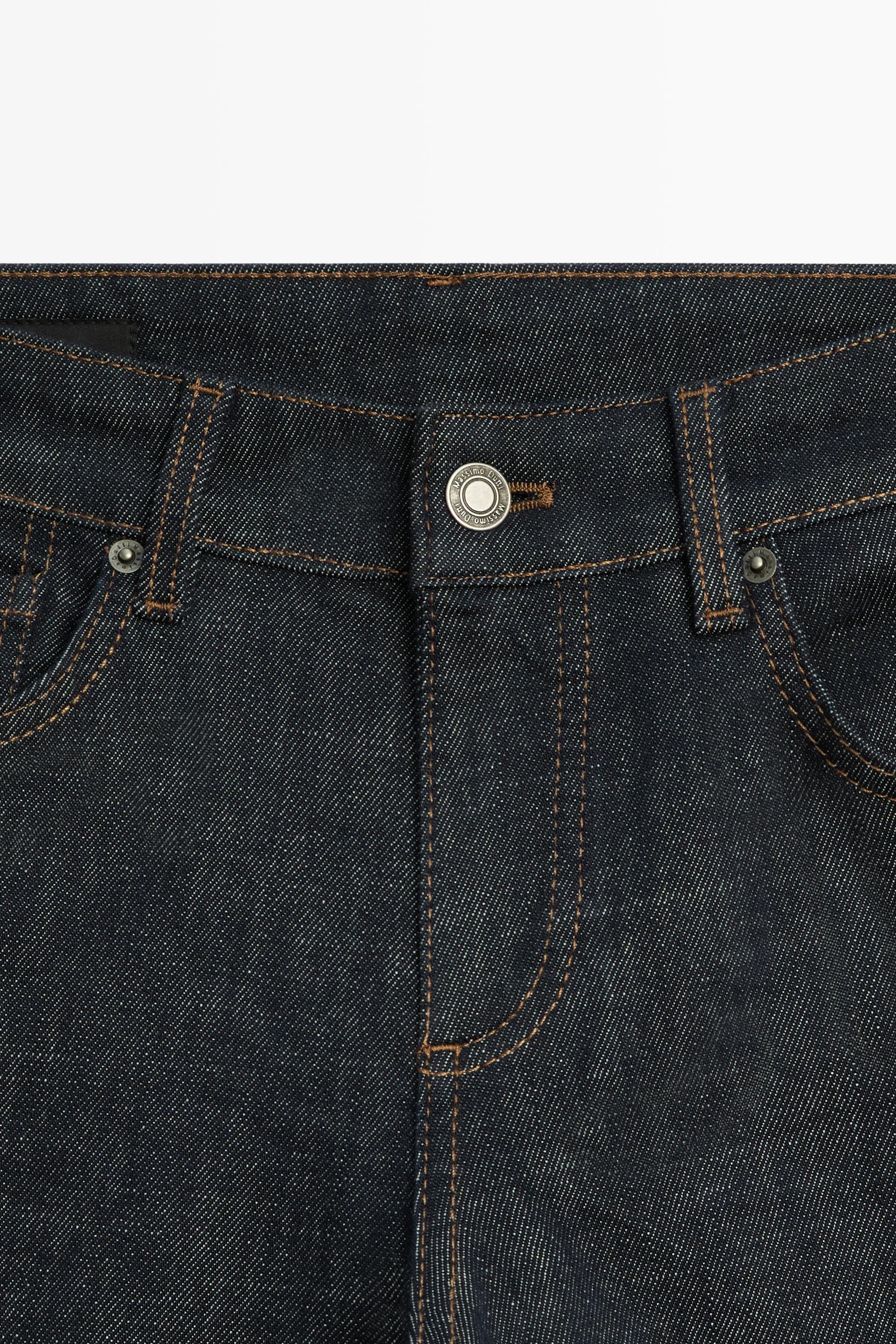 Low-rise straight-leg jeans