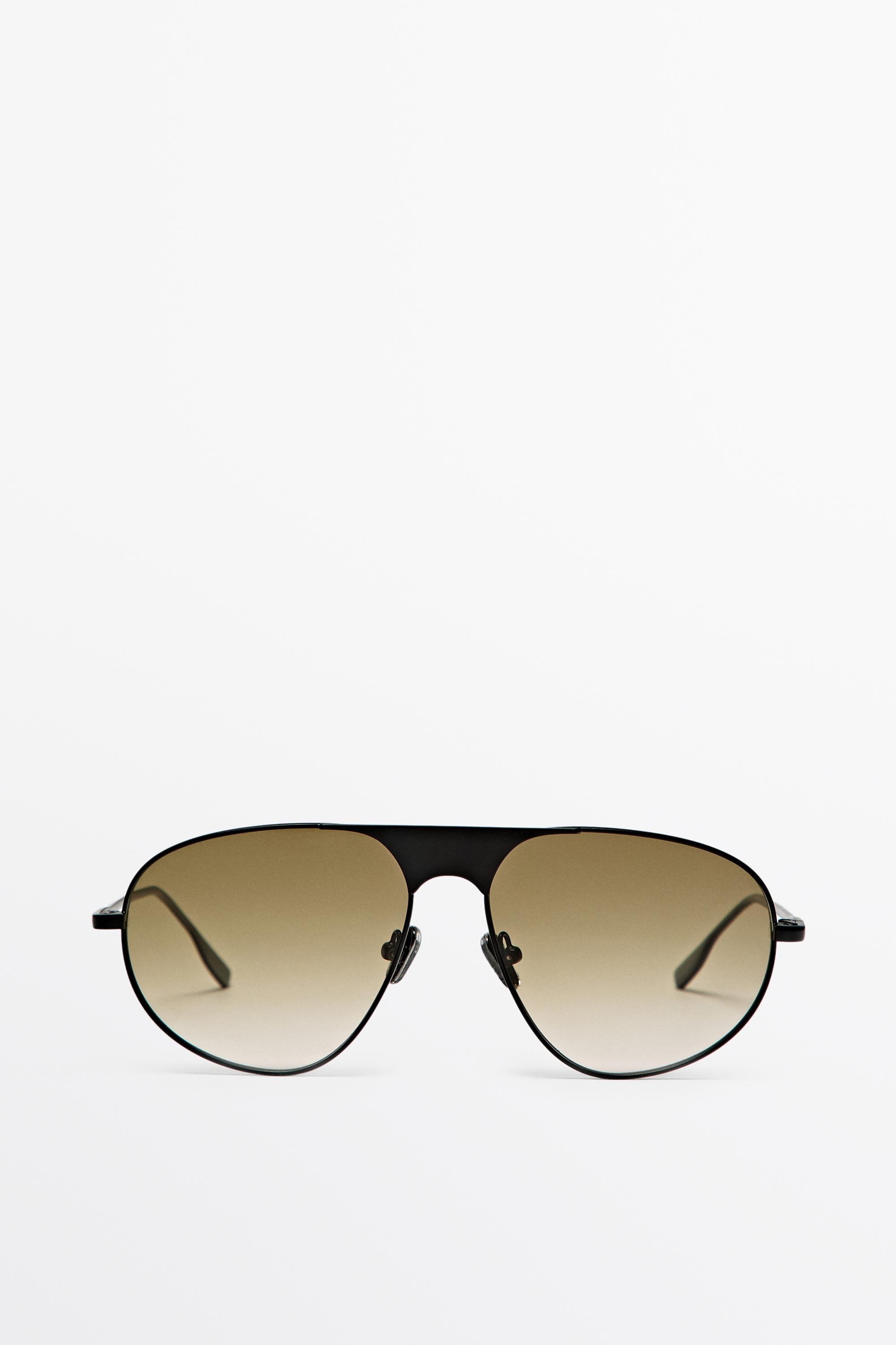 Metal aviator sunglasses