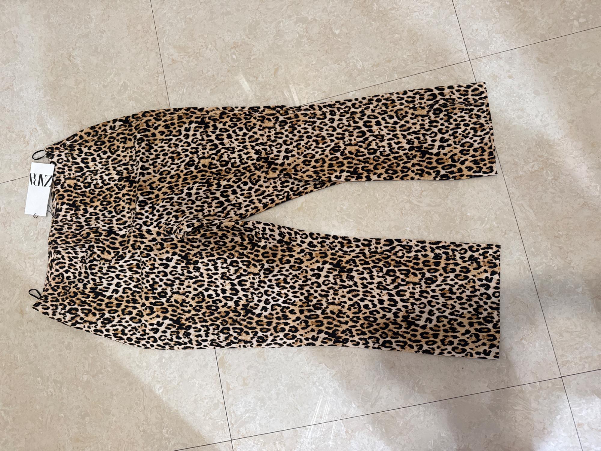 ZW COLLECTION ANIMAL PRINT PANTS SECOND HAND | Zara Preowned