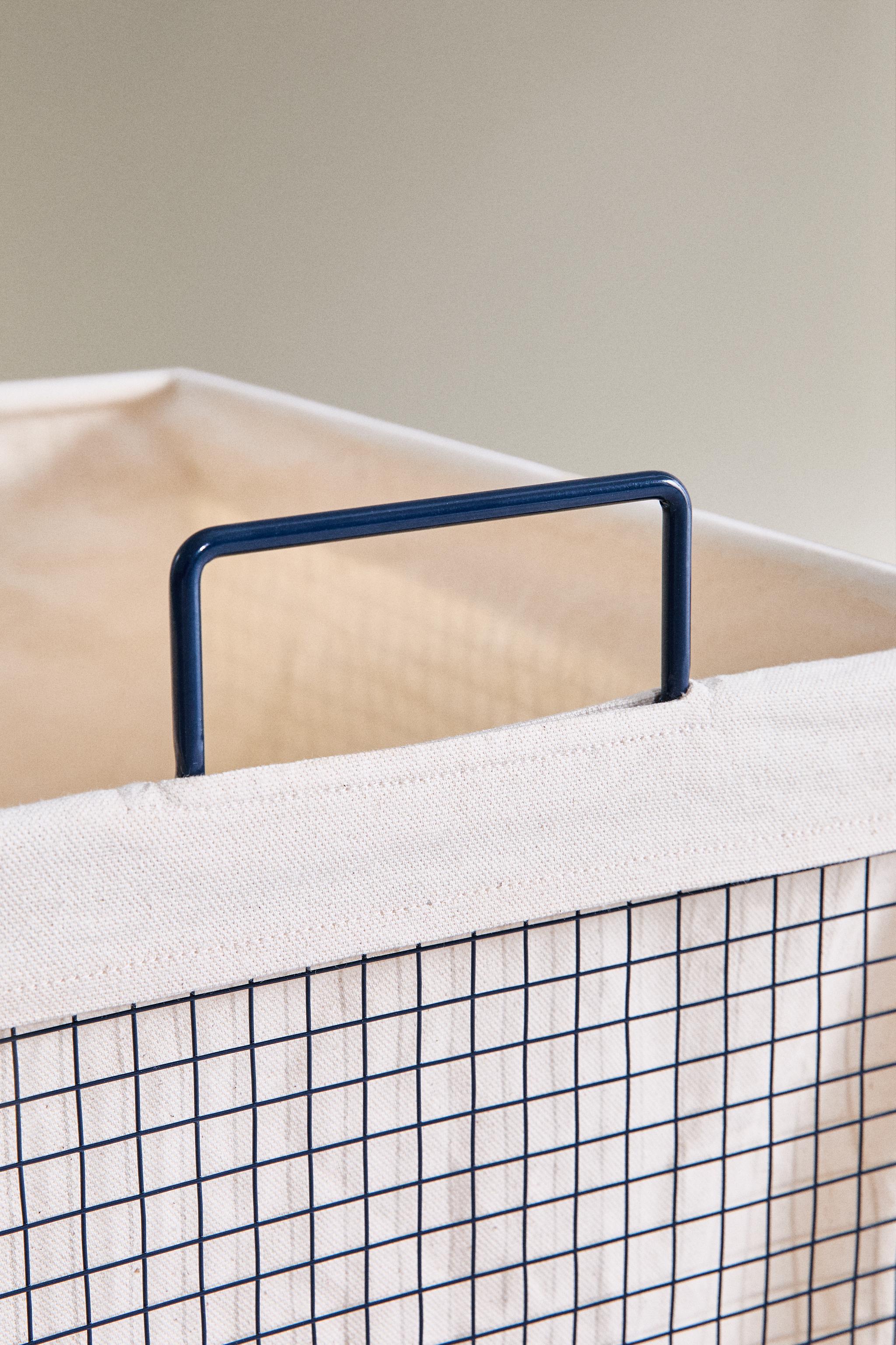 CORBEILLE ENFANT MÉTAL ROULETTES