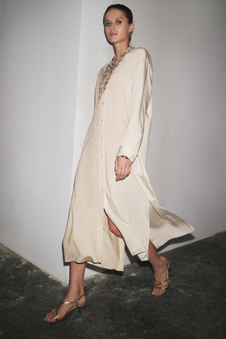 Robe Blanche Robe Chemise Robe Pastel Zara Zara ZW COLLECTION