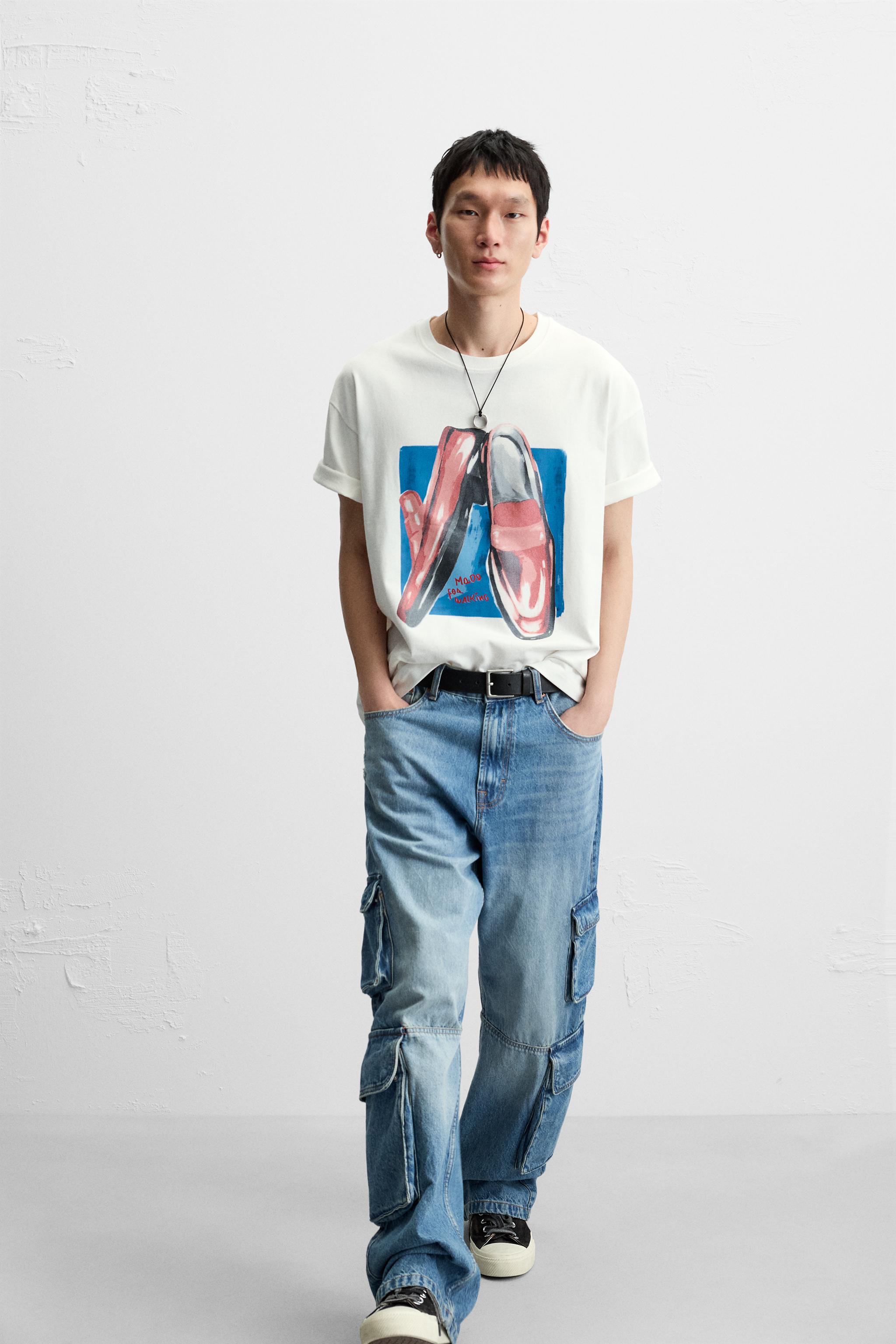 国内発送★ZARA★ローファープリント*Tシャツ 01930405250-a5.jpg?ts=