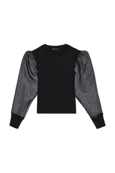 COMBINED ORGANZA TOP