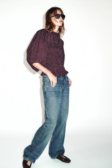 BLOUSE À POIS MANCHES BALLON - Multicolore de Zara - Image 5