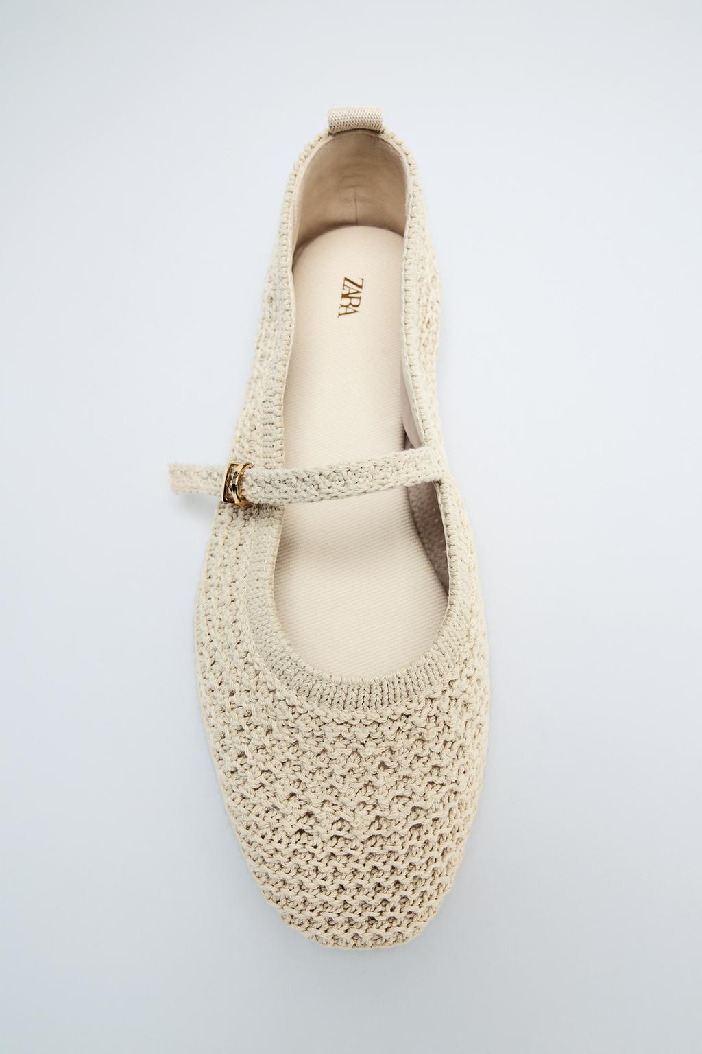 BRAIDED EFFECT FLAT BALLET FLATS