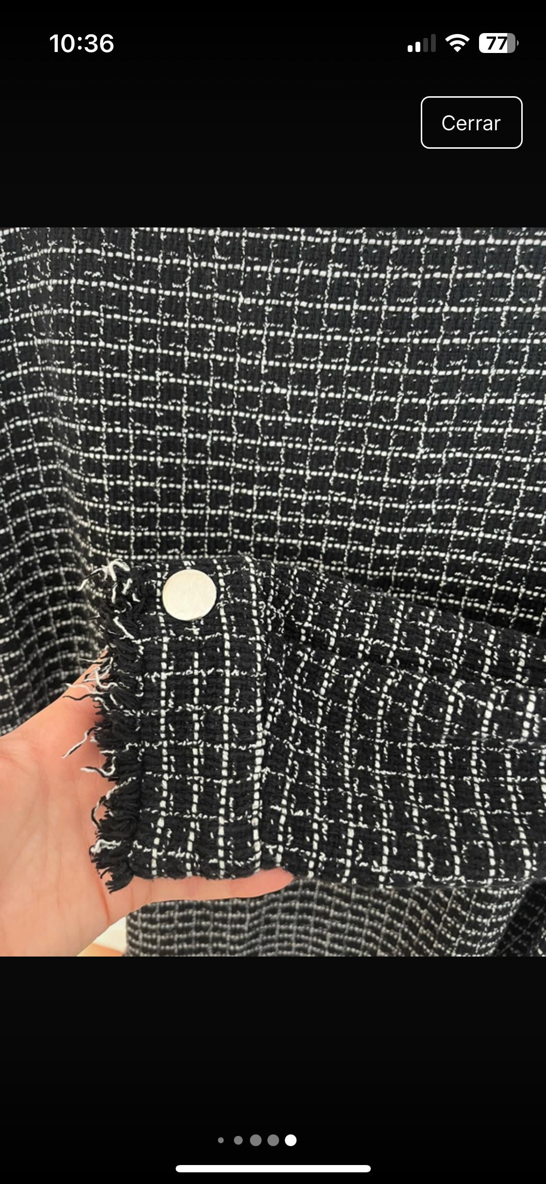 TEXTURED CHECK OVERSHIRT - Image 4