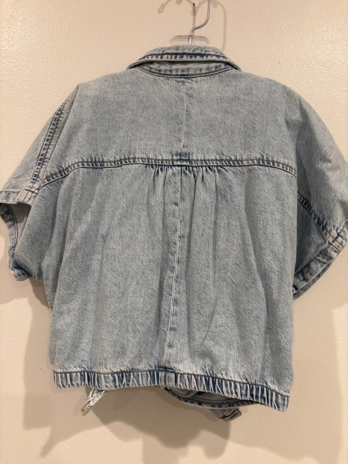 KNOTTED DENIM SHIRT - Image 3