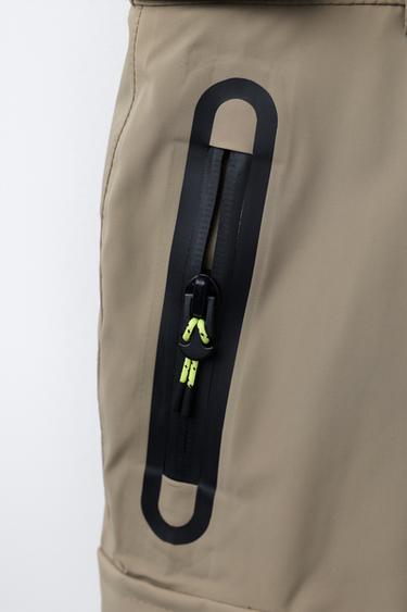 WATERPROOF AND WINDPROOF BRACE TROUSERS RECCO® SYSTEM SKI COLLECTION - Sand by Zara - Image 4
