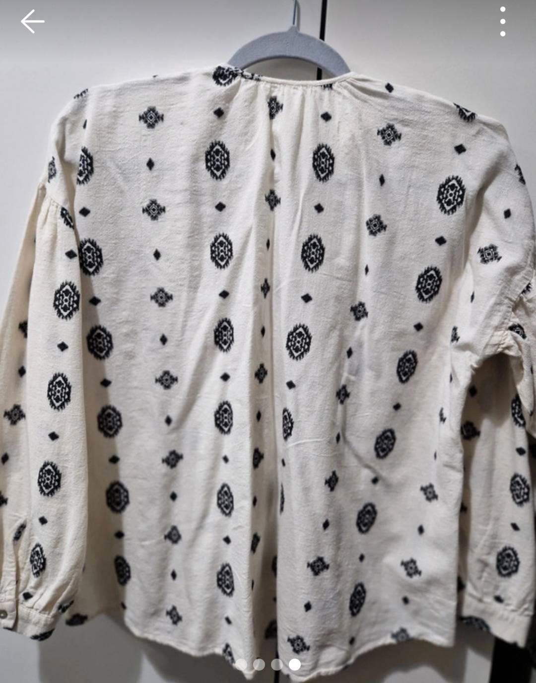 COTTON JACQUARD TOP - Image 2