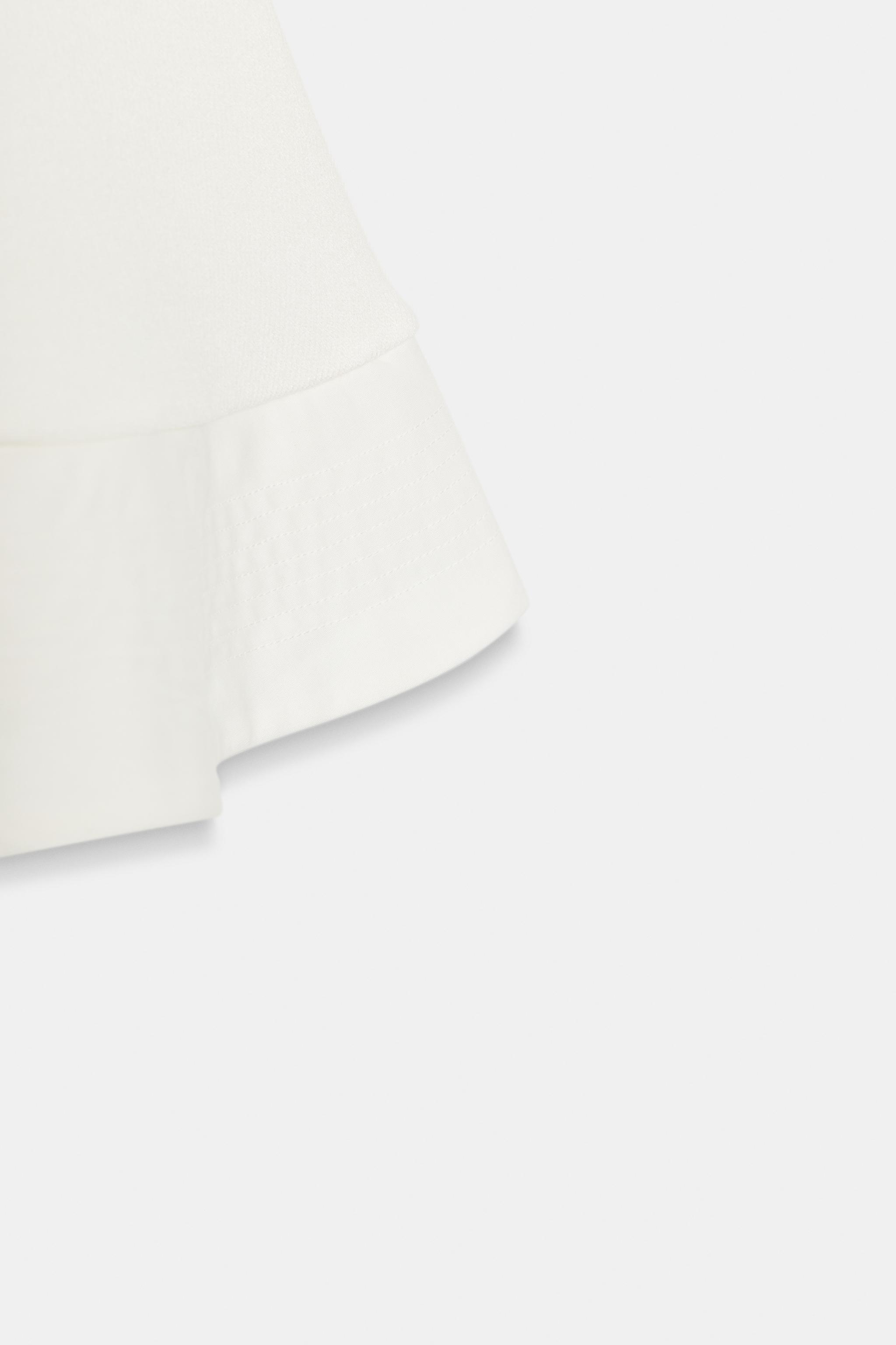 Zara Yumuşak Peplum Top görsel 8