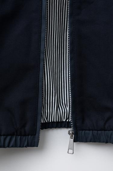 COLOUR BLOCK TWILL JACKET - Blue by Zara - Image 6