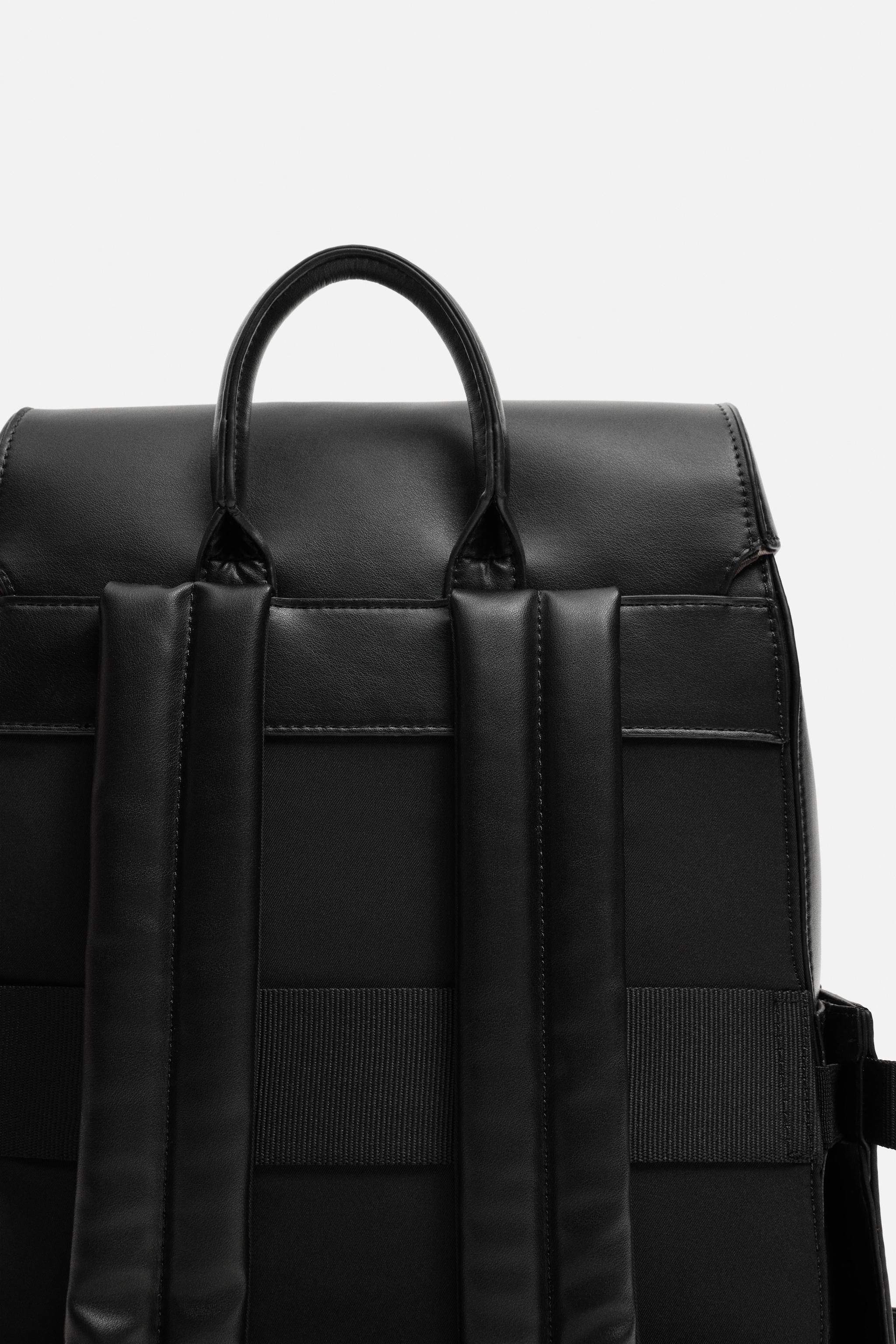 フラップバックパック - ブラック | ZARA Japan / 日本
