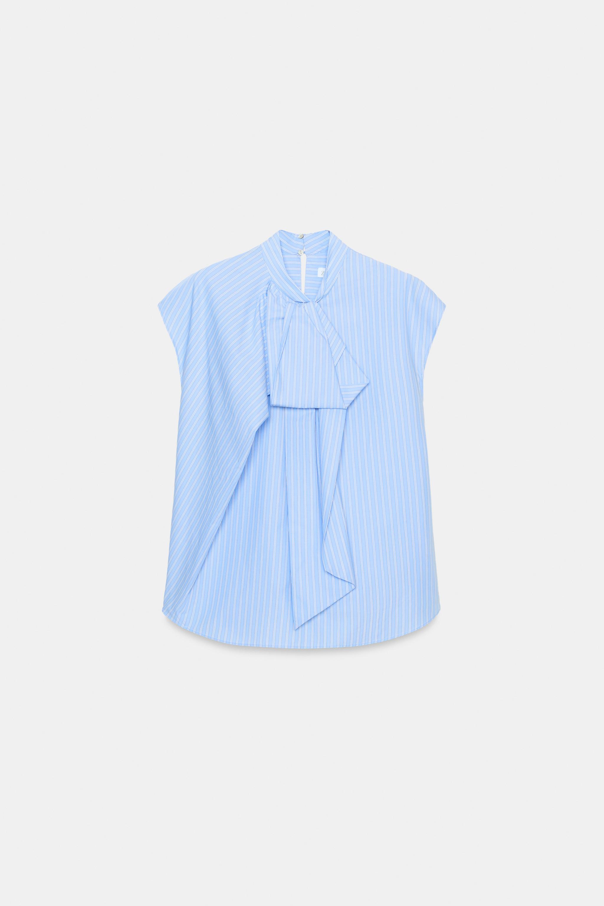 ZW COLLECTION STRIPED SHIRT WITH TIES