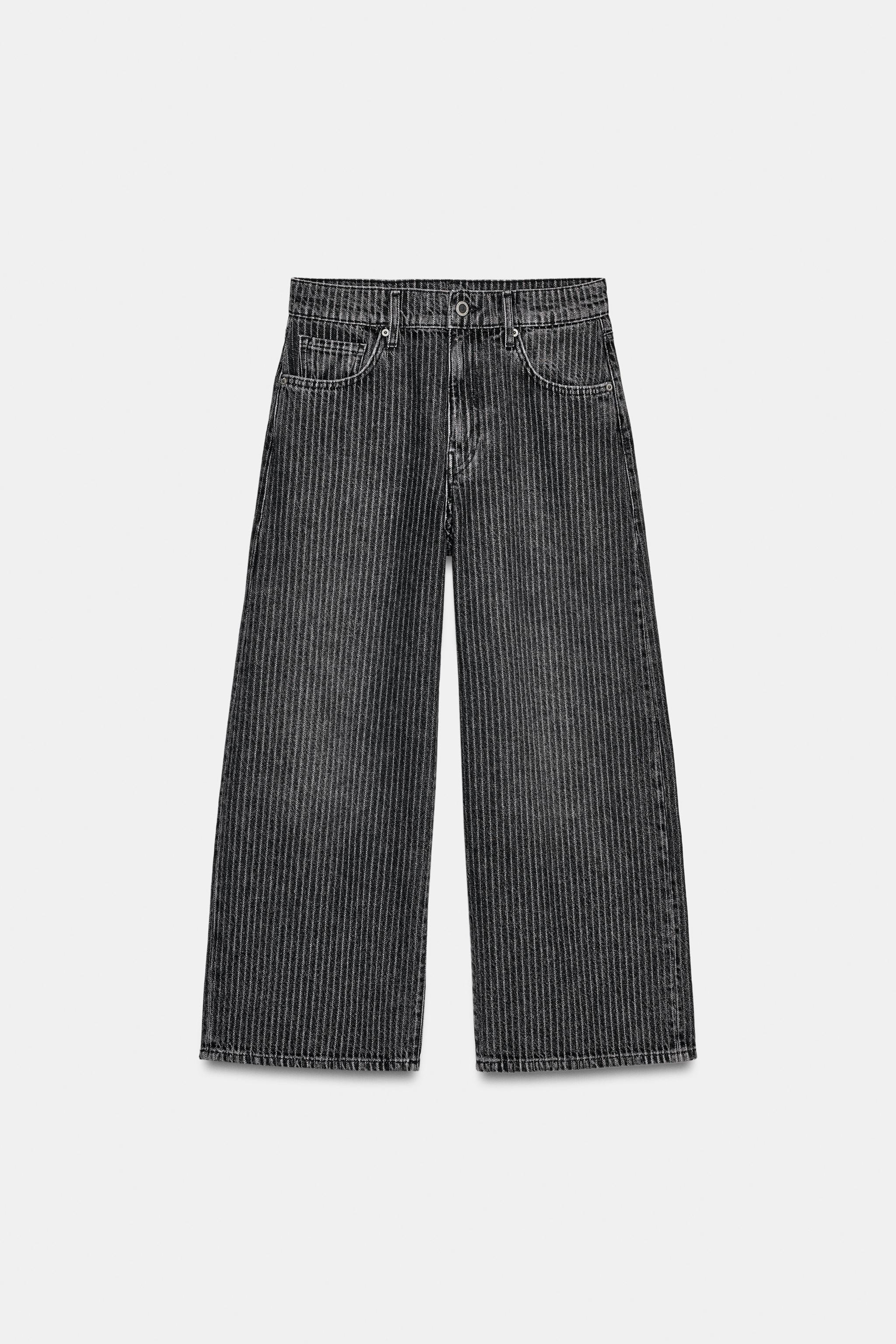 ZW COLLECTION ORTA BEL CULOTTE ÇİZGİLİ JEAN - Görsel 7