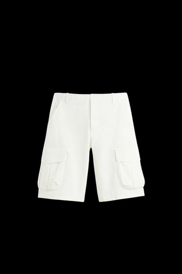 BERMUDA CARGO - Blanco de Zara - Imagen 0