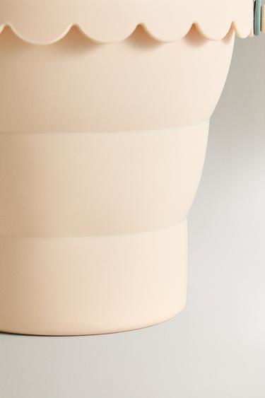 KIDS' SILICONE BEACH BUCKET TOY - Yellow by Zara - Image 3