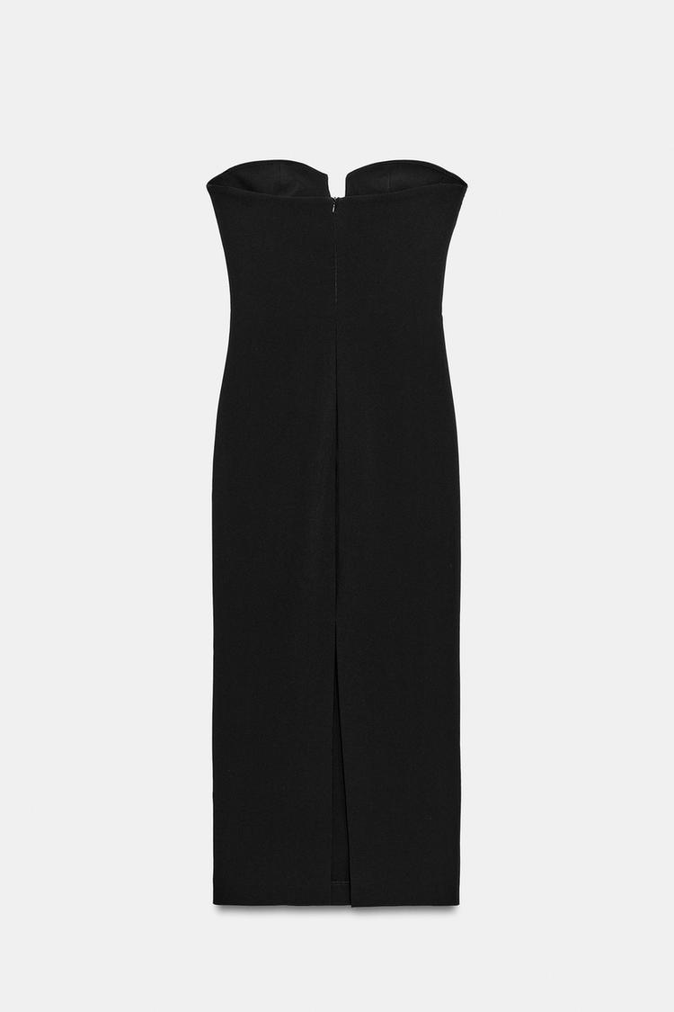 Vestido midi con recortes y fruncido 8
