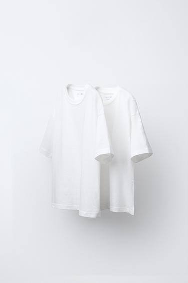 2-PACK OF PLAIN TOPS - White by Zara