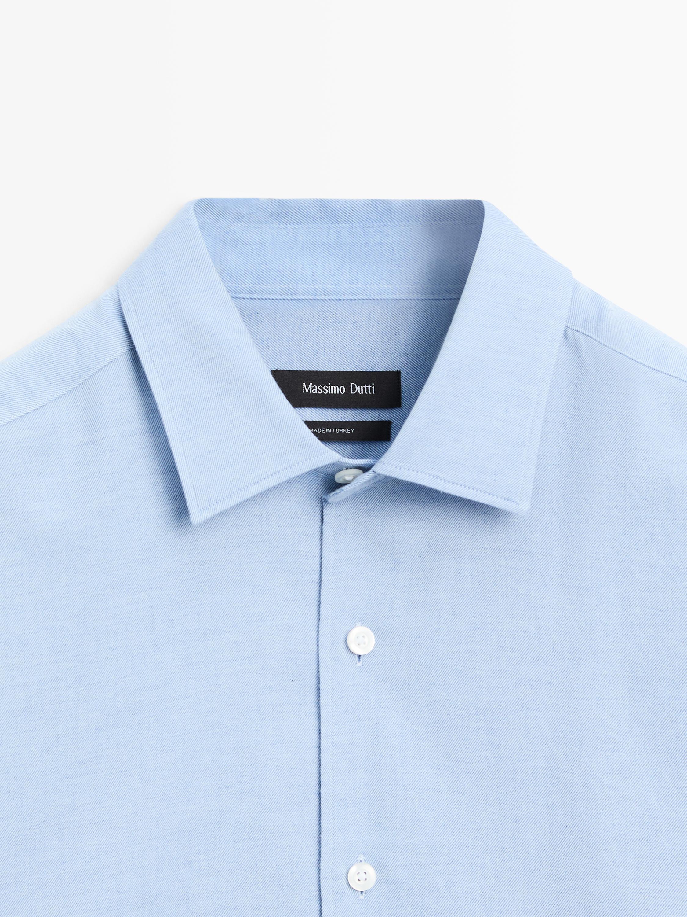 Regular fit twill shirt