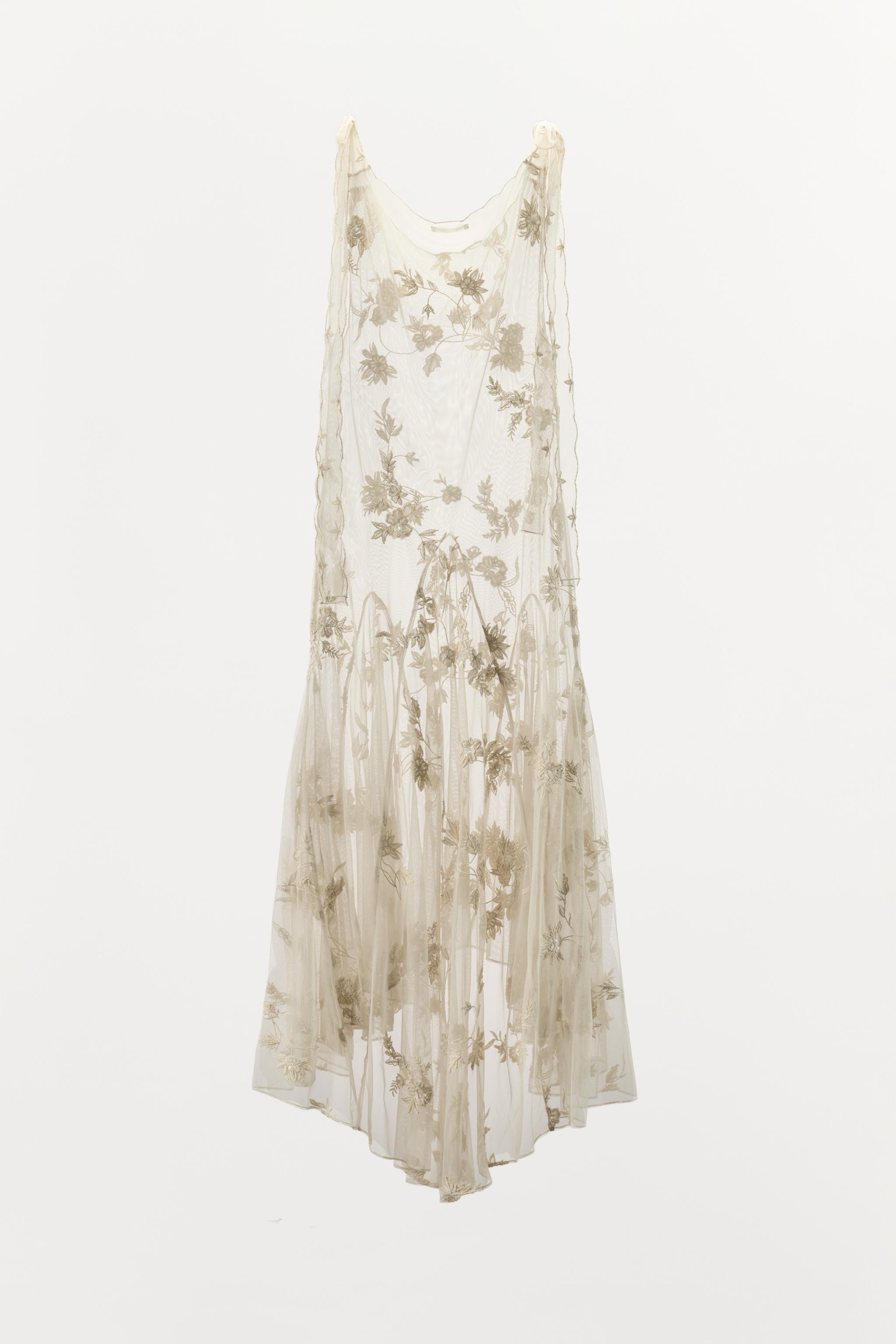 LIMITED EDITION EMBROIDERED FLORAL GEORGETTE DRESS