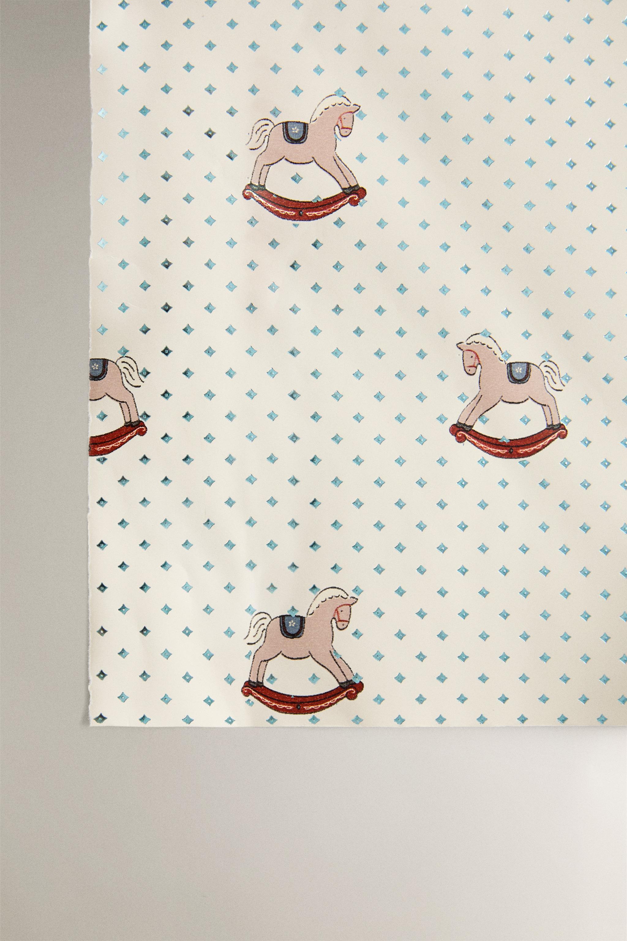 CHRISTMAS WRAPPING PAPER SEAHORSE CHRISTMAS