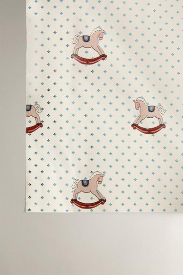 PAPIER CADEAU PETITS CHEVAUX NOËL - Multicolore de Zara - Image 3