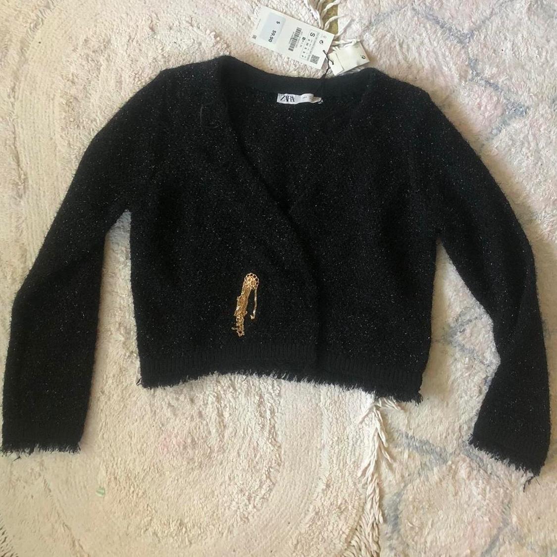 METALLIC THREAD KNIT JACKET