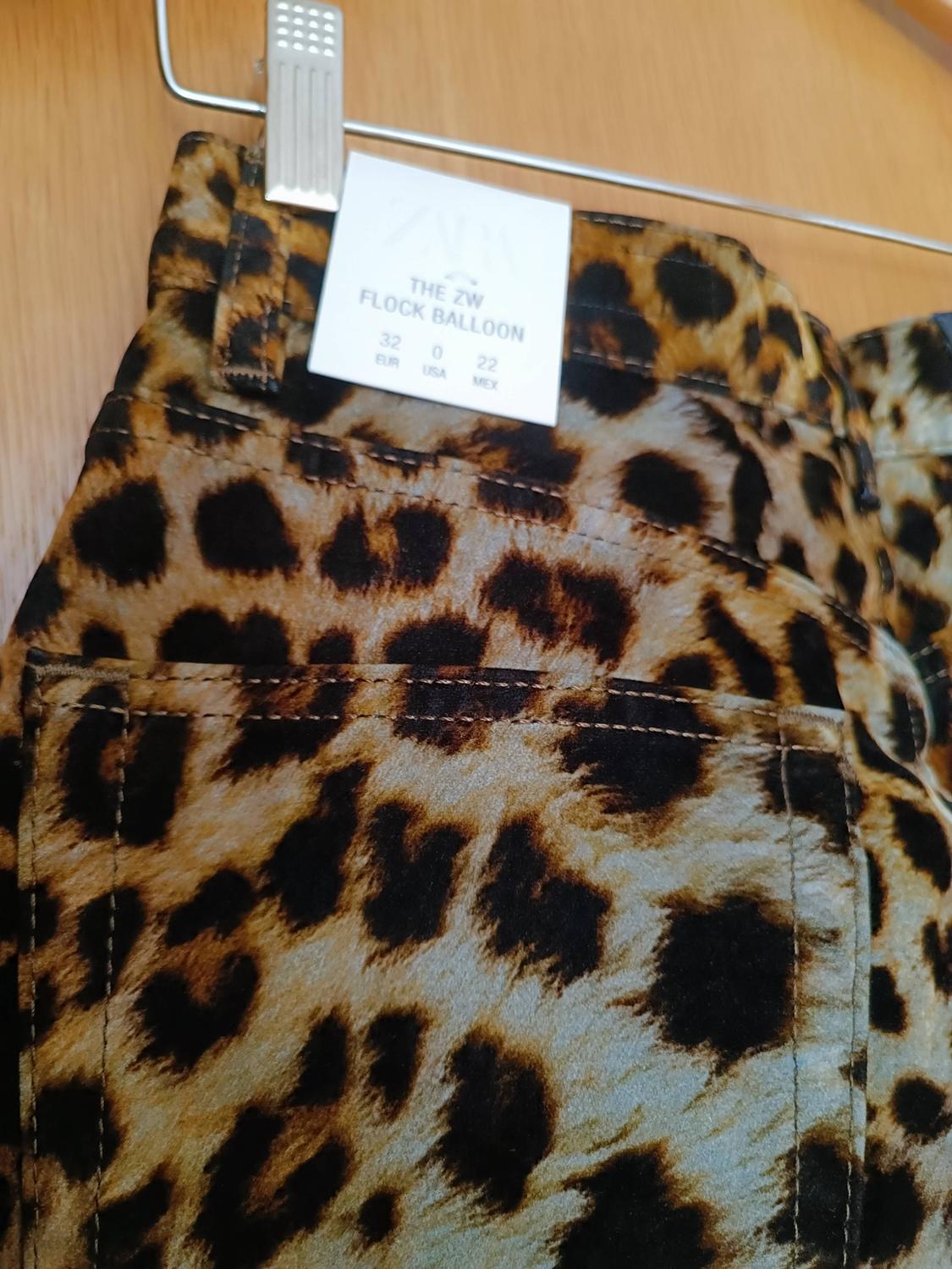 FLOCKED ANIMAL PRINT TROUSERS ZW COLLECTION LIMITED EDITION - Image 6