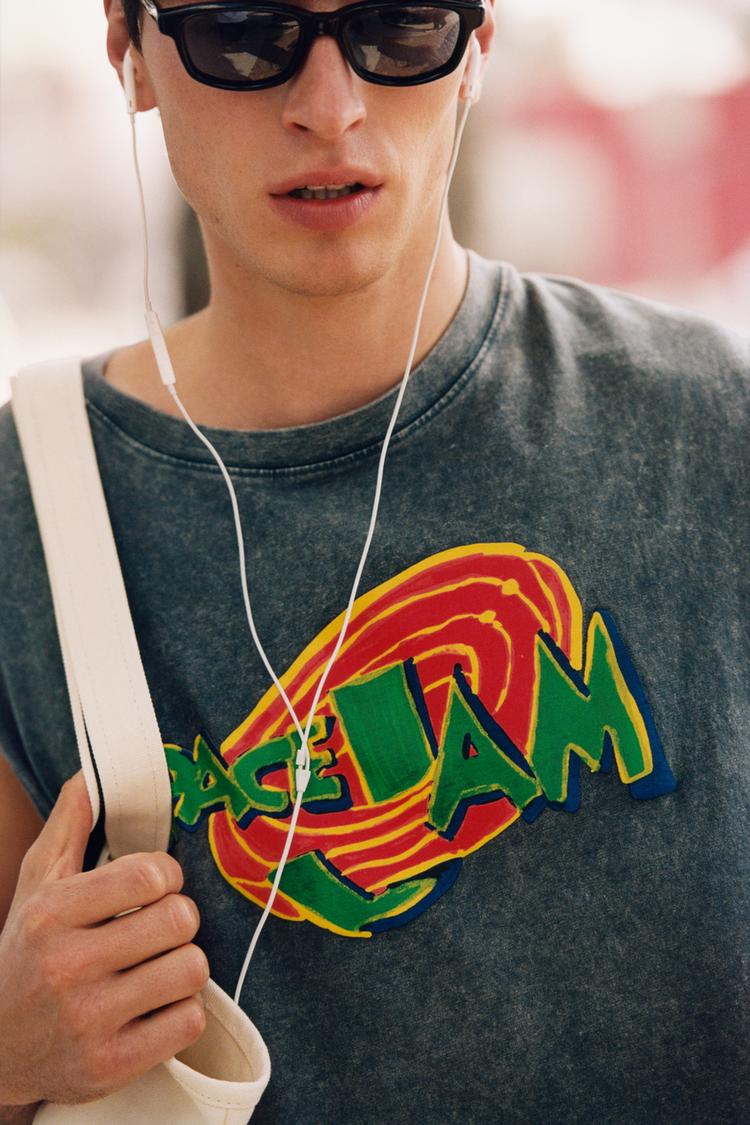 SPACE JAM™ & © X DYLAN'S T-SHIRT CLUB X ZARA İLLÜSTRASYONLU T-SHIRT