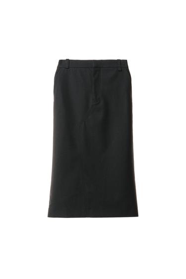 GONNA MIDI A TUBINO IN MISTO LANA WILLY CHAVARRIA X ZARA - Nero di Zara