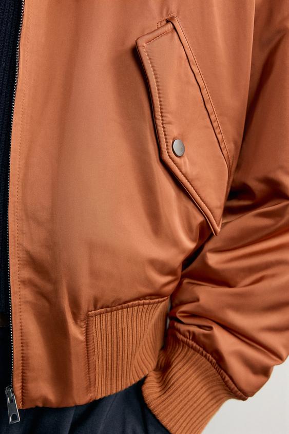 BLOUSON BOMBER MATELASSÉ - Orange de Zara - Image 6