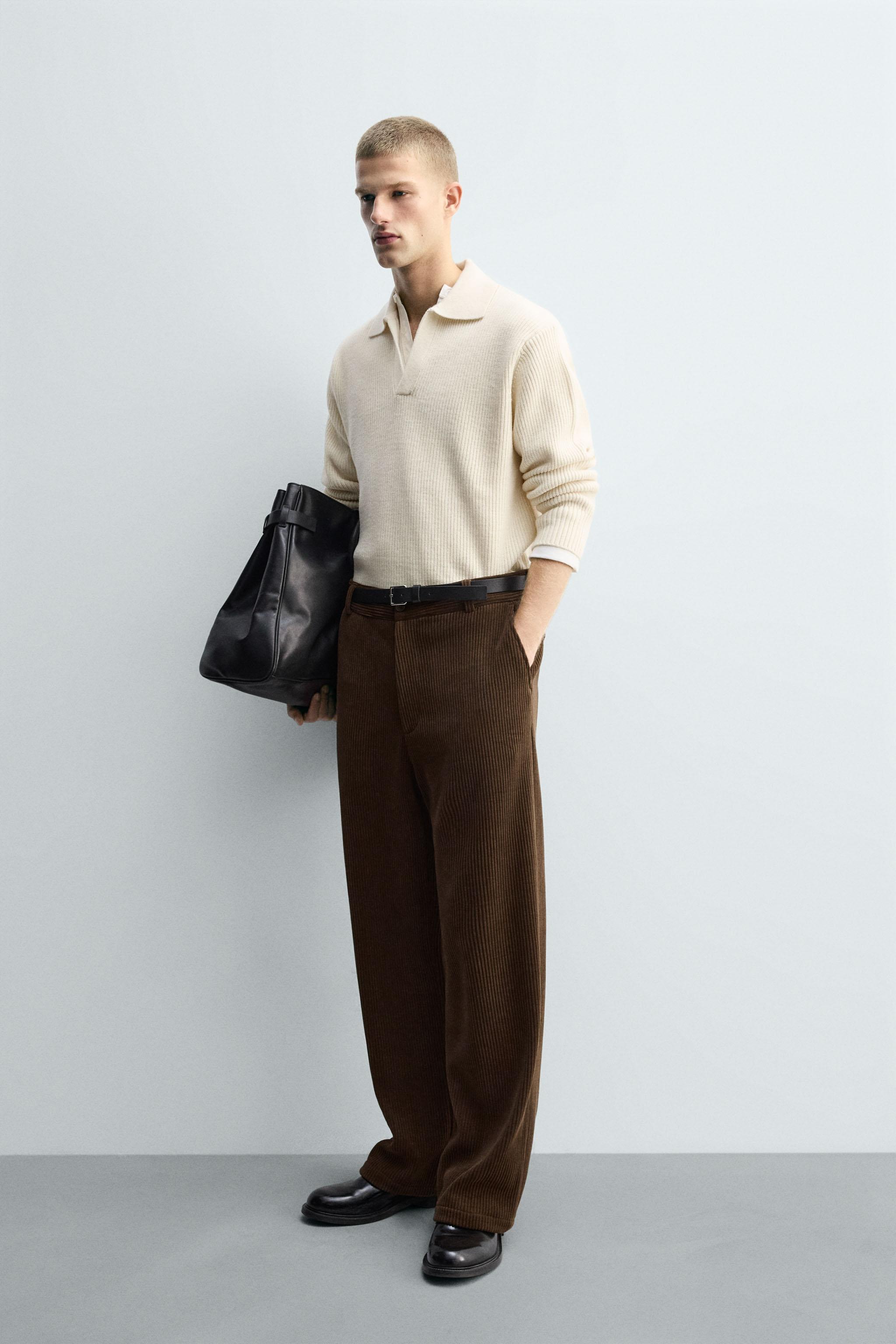 WIDE FIT CORDUROY PANTS