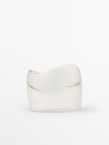 Zara Wide rounded bracelet - Silver